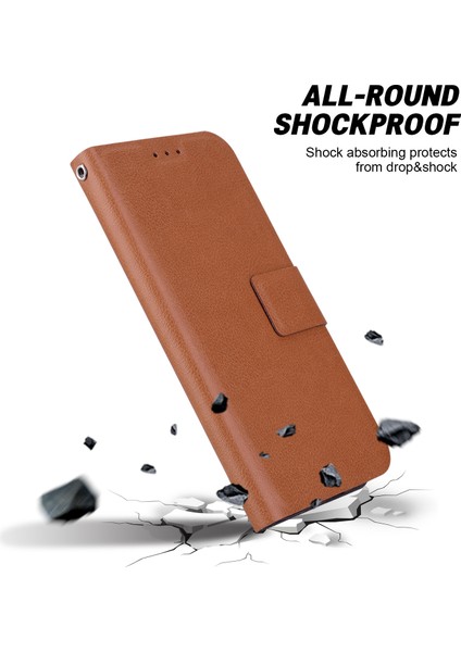 Xiaomi 14T Pro Kılıf Için Ultra Ince Pu Deri+Tpu Telefon Kılıfı, Kart Yuvalı-Kahverengi (Yurt Dışından) indirimleri