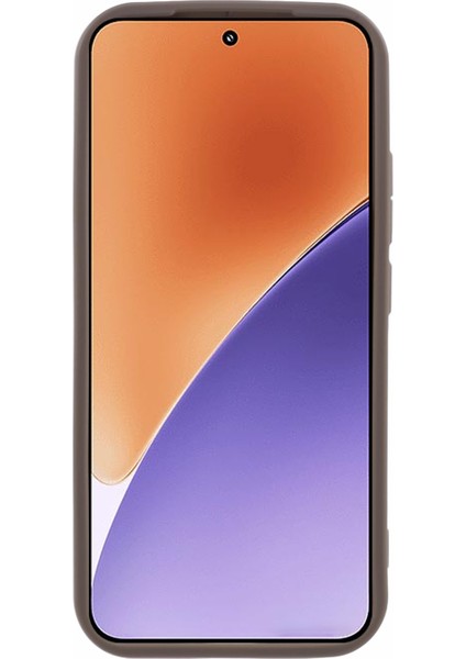 Xiaomi 15 Pro Kılıf Yivli Tasarım Tpu Kaymaz Telefon Kapağı-Kahverengi (Yurt Dışından)