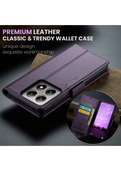 Xiaomi 14T Kılıf Caseme 023 Serisi Rfıd Engelleme Parlak Telefon Kapağı-Mor (Yurt Dışından) indirimleri