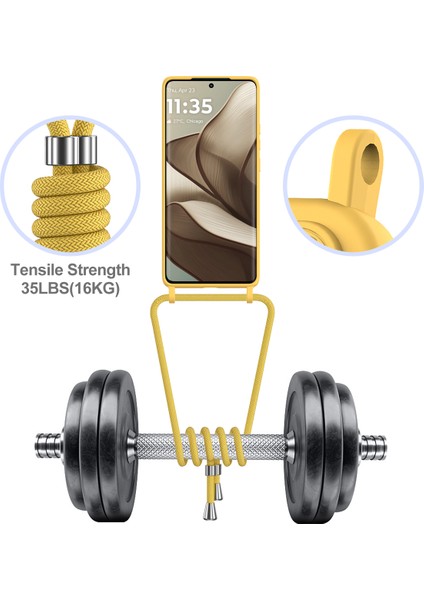 Xiaomi Redmi Için 13C 5G - 4G - Redmi 13R 5G - Poco M6 5G - Poco C65 4G Kart Tutucu Telefon Arka Kapak Kordon-Sarı (Yurt Dışından) fırsatları