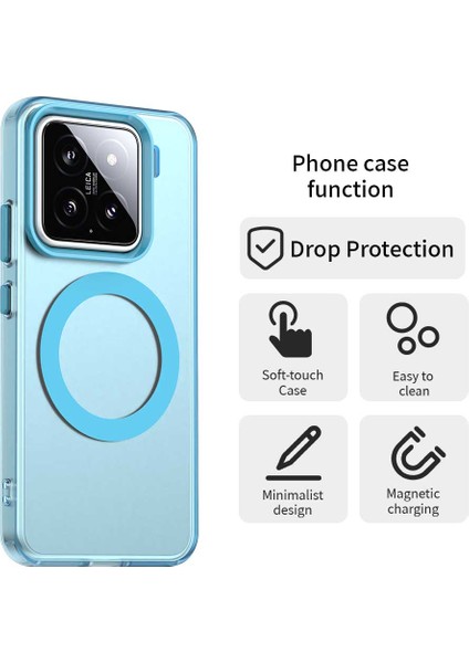Xiaomi 15 Pro Kılıf Için Magsafe Pc+Tpu+Pet Anti-Drop Telefon Kapağı İle Uyumlu-Mavi (Yurt Dışından) fırsatları