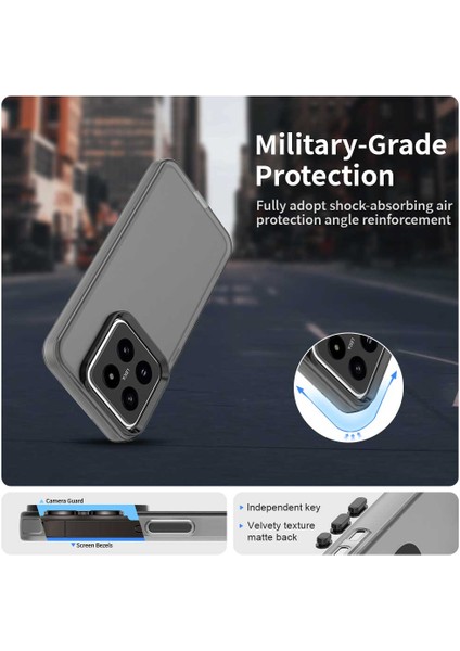 Xiaomi 14 Pro Kılıf Pc+Tpu+Pet Mat Düşme Önleyici Telefon Arka Kapak-Siyah (Yurt Dışından) fiyatları