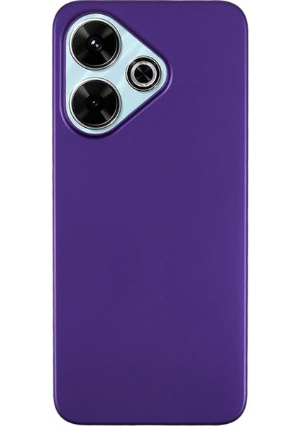 Xiaomi Redmi 13 4G Kılıf Sert Pc Buzlu Minimalist Telefon Kapağı-Mor Için (Yurt Dışından)