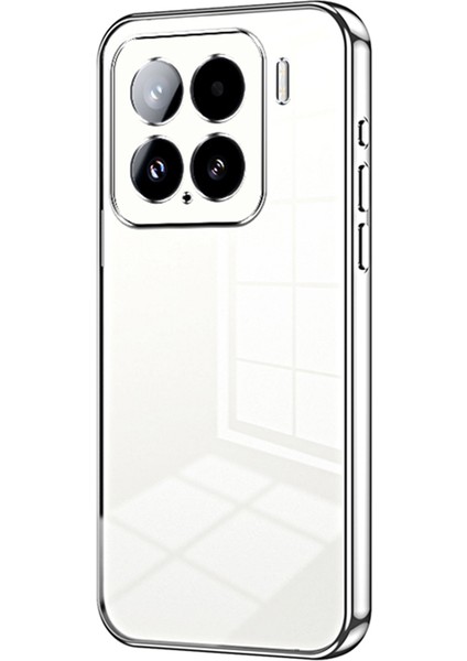 Xiaomi 15 Kılıf Galvanik Çerçeve Yumuşak Tpu Telefon Kapağı-Gümüş Için (Yurt Dışından)