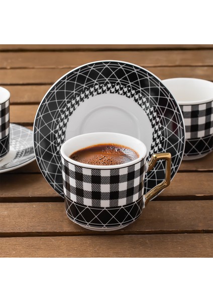 YKY097-5 2 Kişilik Porselen Türk Kahvesi Fincan Takımı 4 Parça Lüx Kahve Fincan Seti 100 ml fiyatları