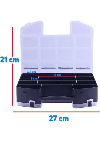 24 Bölmeli Organizer Kutu Çift Taraflı Küçük Malzeme Alet Takım Çantası fiyatları