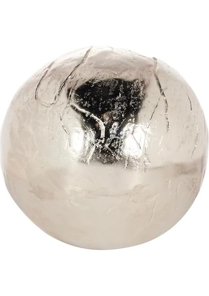 Crack Nıkel Yuvarlak Küçük Vazo 20 cm