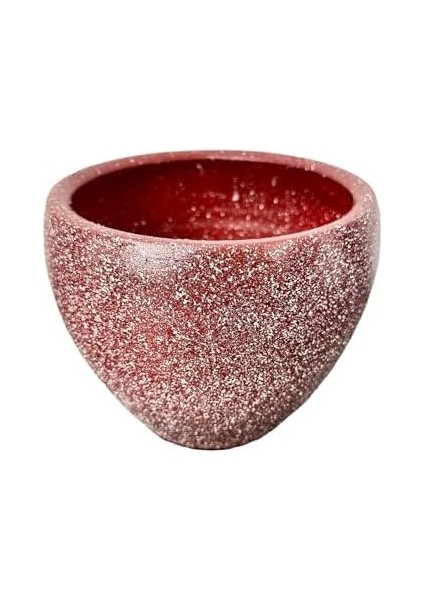 Bordo Granit Toprak Saksı - 15 cm