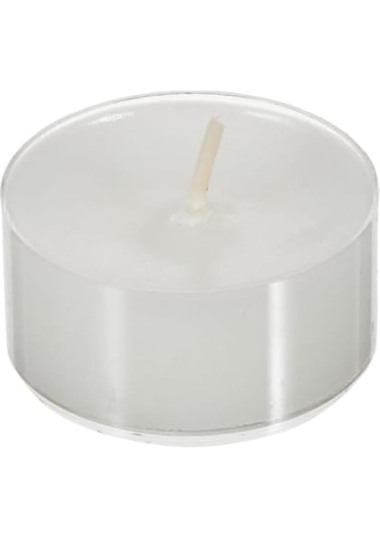 Maıson Citrus Düz Parafin Balmumu Tealight Mum, Beyaz, 8 Adet 12GR