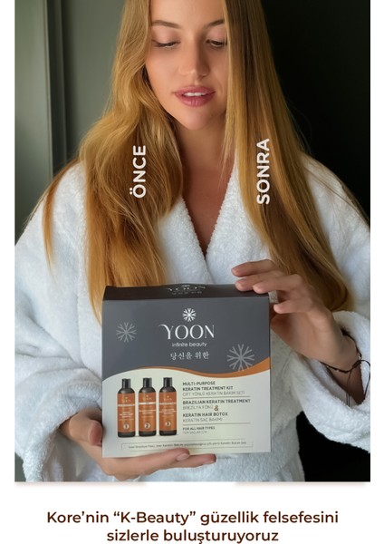 Keratin Saç Bakım Seti - Formaldehitsiz, Kokusuz, Vegan ve Evde Kullanıma Uygun Keratin Saç Botoksu