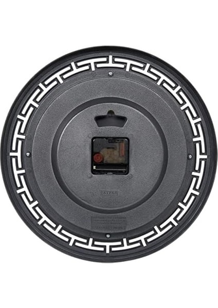 Gl x -82-G Dekoratif Kasa Sessiz Akar Mineral Cam Duvar Saati, Beyaz, 35 cm