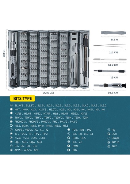 126'SI 1 Arada Hassas Tornavida Seti Güçlü Manyetik Uçlar Telefon Saat Bilgisayar Kiti Onarımı Için Tornavidalar (Yurt Dışından)