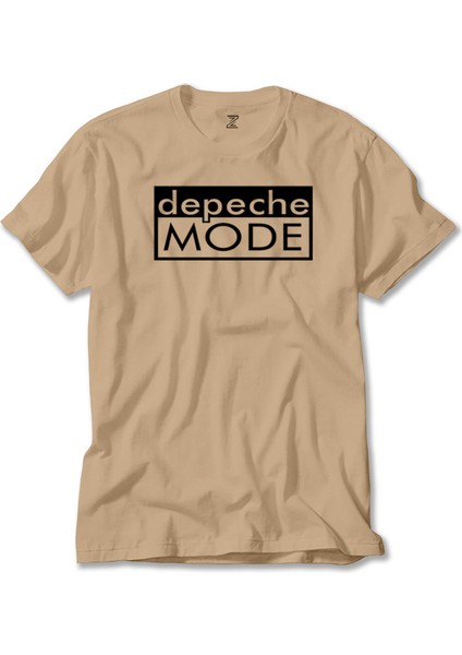 Depeche Mode Text Krem Tişört