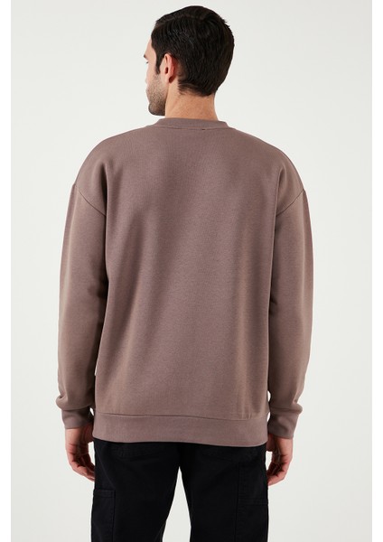 Regular Fit Bisiklet Yaka Pamuklu İçi Tüylü Yumuşak Şardonlu Sweat Erkek SWEAT 5905255