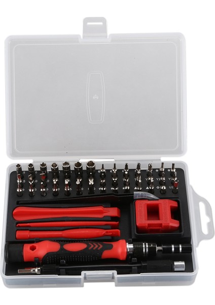 Tornavida Seti, Kırmızı 52'si 1 Arada Tornavida Seti Çok Işlevli Manyetik Tamir Bilgisayar Alet Seti Pc Dizüstü Bilgisayarlar Akıllı Telefonlar Saatler Için, Kırmızı (Yurt Dışından)