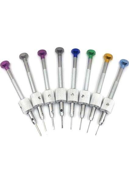 8 Adet Saat Tornavidaları Metal Standlı Tamir Aleti Tornavida Seti (Yurt Dışından) modelleri