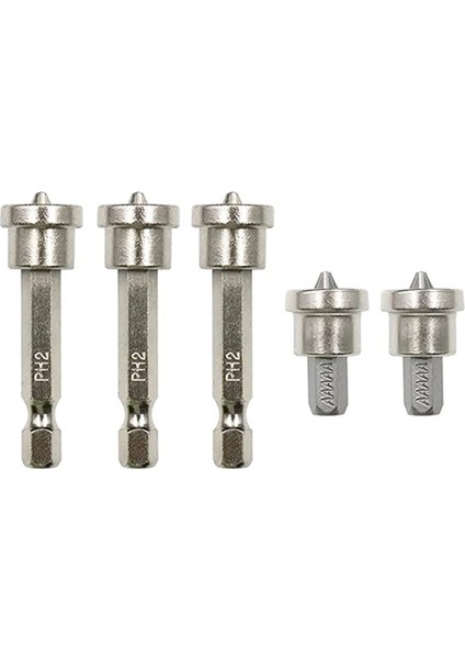 5 Adet Manyetik Konumlandırma Tornavida Ucu Seti (3 Adet 50MM + 2 Adet 25MM) (Yurt Dışından)