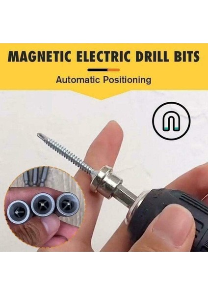 5 Adet Manyetik Konumlandırma Tornavida Ucu Seti (3 Adet 50MM + 2 Adet 25MM) (Yurt Dışından)