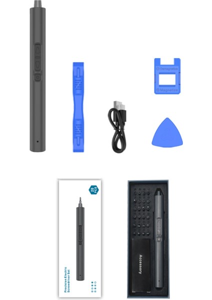 Vida Seti, Mini Elektrikli Tornavida, 28'i 1 Arada Tornavida Seti, Dizüstü Telefon Için Manyetik Hassasiyet (A), Fotoğraf Rengi (Yurt Dışından)