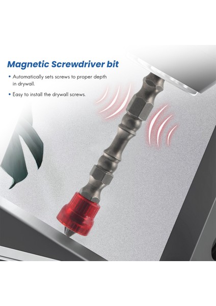 5x Kaymaz Elektrikli Altıgen Manyetik Tornavida 65MM S2 Ph2 Tek Uçlu Alet 5 Renk (Yurt Dışından)