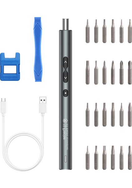 Tornavida Seti, Elektrikli Tornavida 28'i 1 Arada Set Büyük Kapasiteli Güç Çoklu Aksesuar Hassas Aletler, Gümüş-Gri (Yurt Dışından) fiyatları