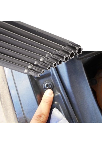 Tornavida Ucu, 11 Adet Manyetik T6-T40 Torx Tornavida Ucu Seti Yıldız 6 Nokta Matkap Uçları Araçları 3 Inç Uzunluk, Gümüş (Yurt Dışından)