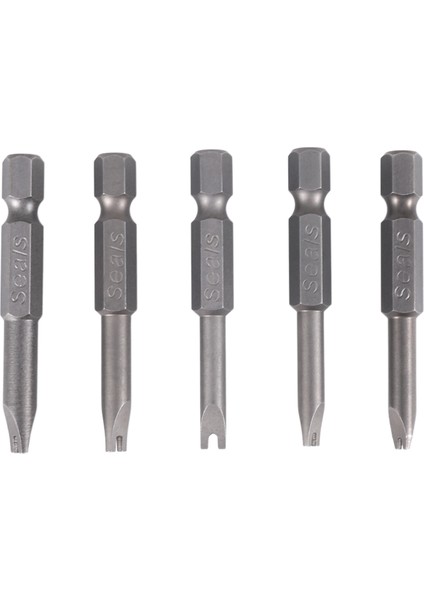 Tornavida, 5 Adet Set Güvenlik Ucu Tamper Proof Tornavida Matkap Tornavida Uçları Altıgen Şaft Manyetik U Şekilli 1/4 Inç El, Gümüş (Yurt Dışından) fiyatları