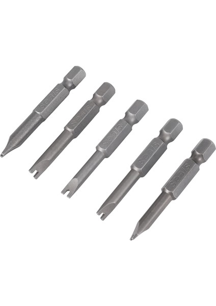 Tornavida, 5 Adet Set Güvenlik Ucu Tamper Proof Tornavida Matkap Tornavida Uçları Altıgen Şaft Manyetik U Şekilli 1/4 Inç El, Gümüş (Yurt Dışından) fırsatları