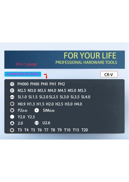 Tornavida Kombinasyon Seti, Çok Işlevli Kombinasyon Tornavida 45 Parça Set Bilgisayar Cep Telefonu Sökme Ev Aleti, Gösterildiği Gibi (Yurt Dışından) fırsatları