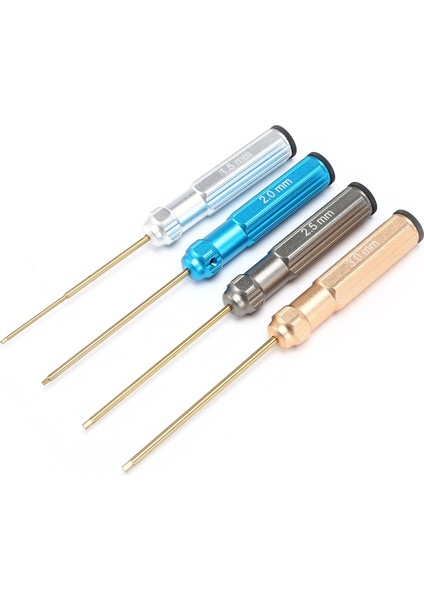 Rc Tools 4 Adet Altıgen Tornavida Seti Titanyum Kaplama Sertleştirilmiş 1.5 2.0 2.5 3.0mm Tornavida Helikopter Araba Oyuncakları Için (Yurt Dışından)