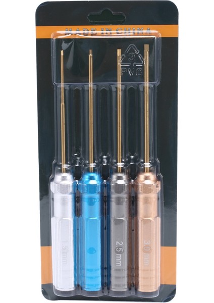 Rc Tools 4 Adet Altıgen Tornavida Seti Titanyum Kaplama Sertleştirilmiş 1.5 2.0 2.5 3.0mm Tornavida Helikopter Araba Oyuncakları Için (Yurt Dışından)