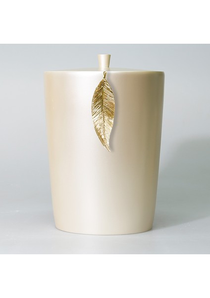 Leaf Çöp Kovası Inci Altın