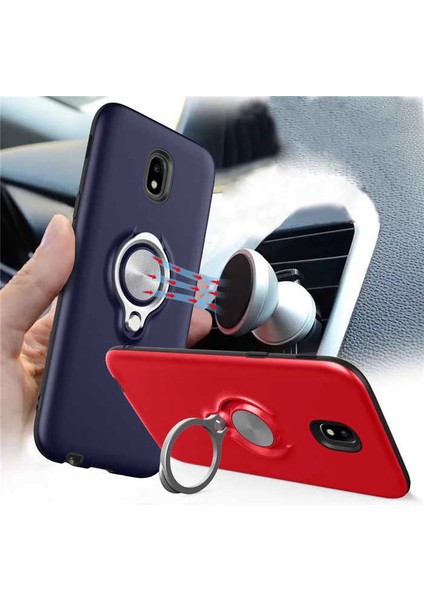 Galaxy J4 Uyumlu Kılıf Kaliteli Renkli Yüzüklü Standlı Ring Youyou Kapak fiyatları
