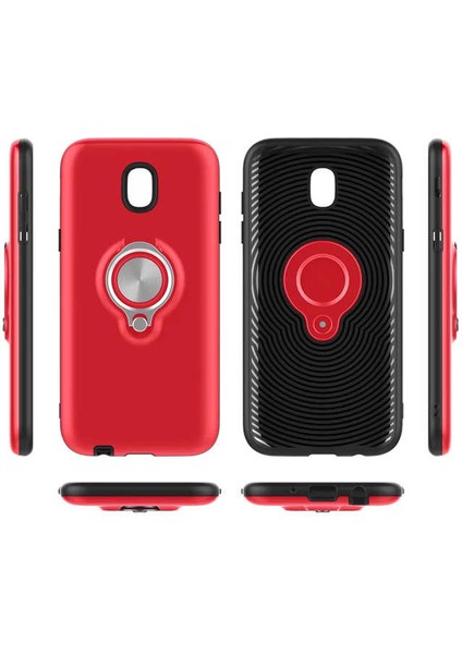 Galaxy J4 Uyumlu Kılıf Kaliteli Renkli Yüzüklü Standlı Ring Youyou Kapak indirimleri