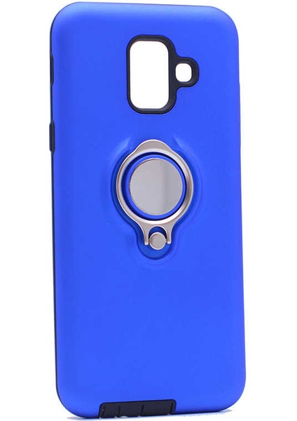 Galaxy J6 Uyumlu Kılıf Kaliteli Renkli Yüzüklü Standlı Ring Youyou Kapak