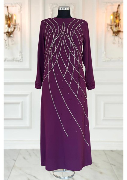 Asude Tesettür Abiye Mürdüm