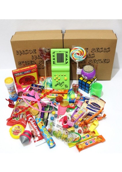 80'ler 90'lar Nostaljik Tetris,oyuncak,şekerleme Hediye Pakedi (1) fiyatları