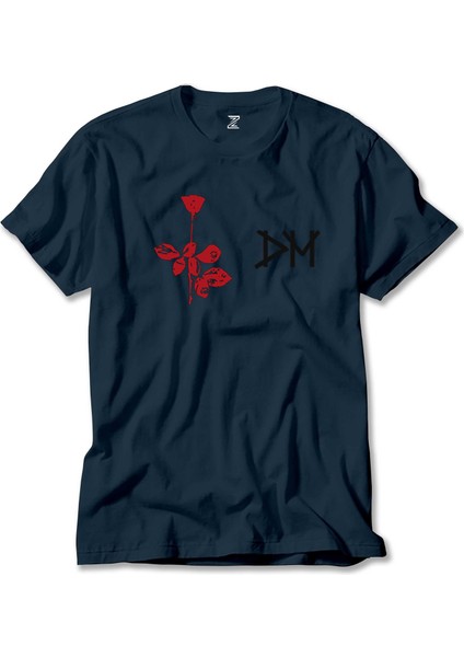 Depeche Mode Rose Lacivert Tişört