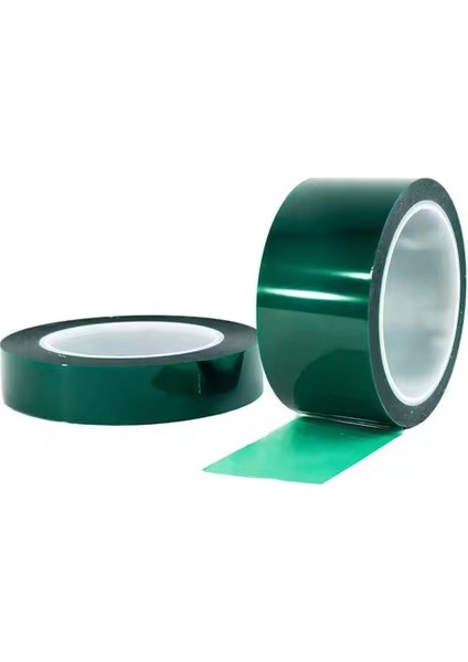 Yeşil Polyester Bant Maskeleme Bandı 12 Mm x 55 Mt