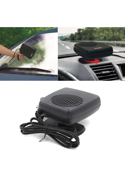 Oto Isıtıcı-soğutucu Fan Cam Buğu Çözücü Fan Araç Içi Isıtıcı-soğutucu Fan 12v Çakmaklık Girişli
