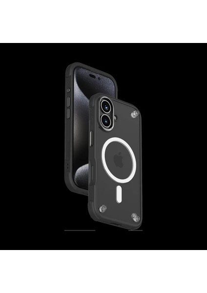 Apple iPhone 16 Pro Air Caseform Magnetic Case Telefon Kılıfı Siyah- MUAP24MD