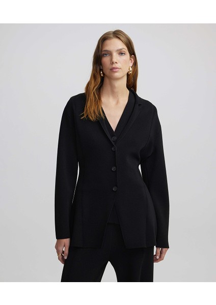 Düğmeli Triko Blazer IW6240106026001