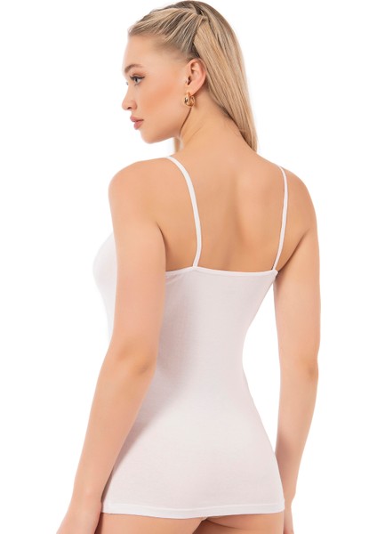 Özkan 26819 Kadın Pamuklu Modal Tül Detaylı İnce Askılı Atlet fiyatları