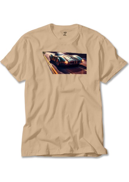 Driving A Car Krem Tişört