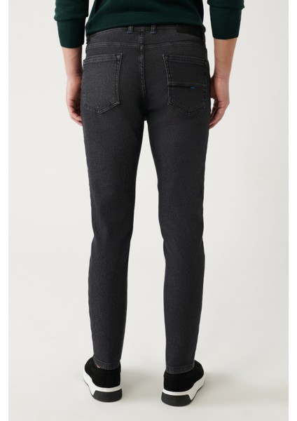 Erkek Siyah Rio Jean Pantolon Eskitme Yıkamalı Esnek Skinny Fit A32y3511 fırsatları