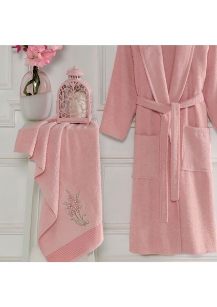 Pudra Havlulu Bornoz 2li Set fiyatları