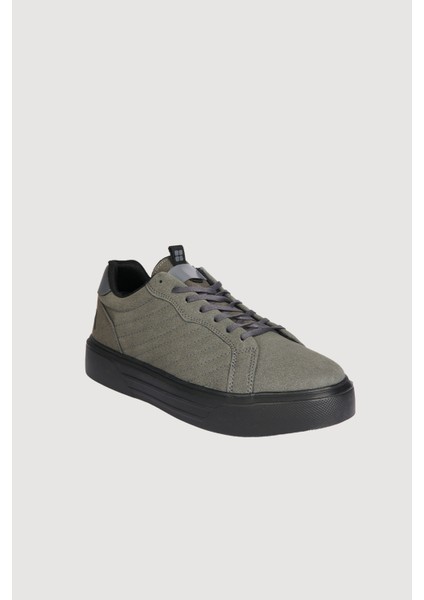 Erkek Gri Süet Detaylı Esnek Taban Sneaker A31Y8072