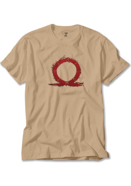 God Of War Ragnarok Red Omega Krem Tişört