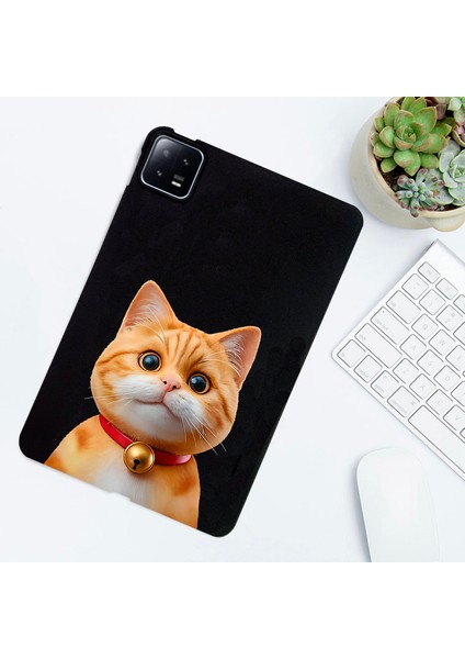 Xiaomi Pad 6 Pro / Pad 6 Kılıf Desen Baskı Ince Tpu Tablet Koruyucu Kapak-Kısa Tüylü Kedi Için (Yurt Dışından) indirimleri