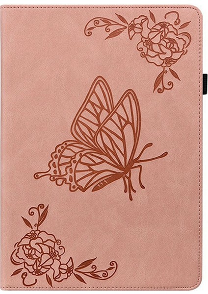 Xiaomi Pad 7 Pro / Pad 7 Kılıf Için Çiçek Baskı Pu Deri Tablet Kılıfı, Kart Yuvaları Ile-Pembe (Yurt Dışından) indirimleri